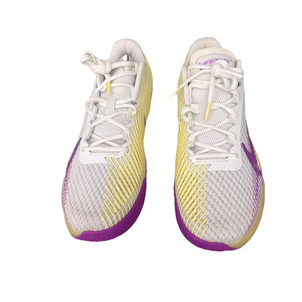 NIKE Women's Court Air Zoom Vapor 11 HC White Fuchsia Dream DR6965-101 Size 10